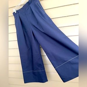 Top Shop Navy Wide Leg Pant 8